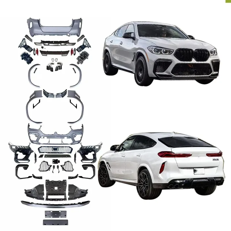 طقم كامل الجسم بنمط 1:1 F96 X6M لـ X6 G06 |   المصدات والمصدات الأمامية والخلفية |   مجموعة ترقية كاملة |   حالة جديدة #1