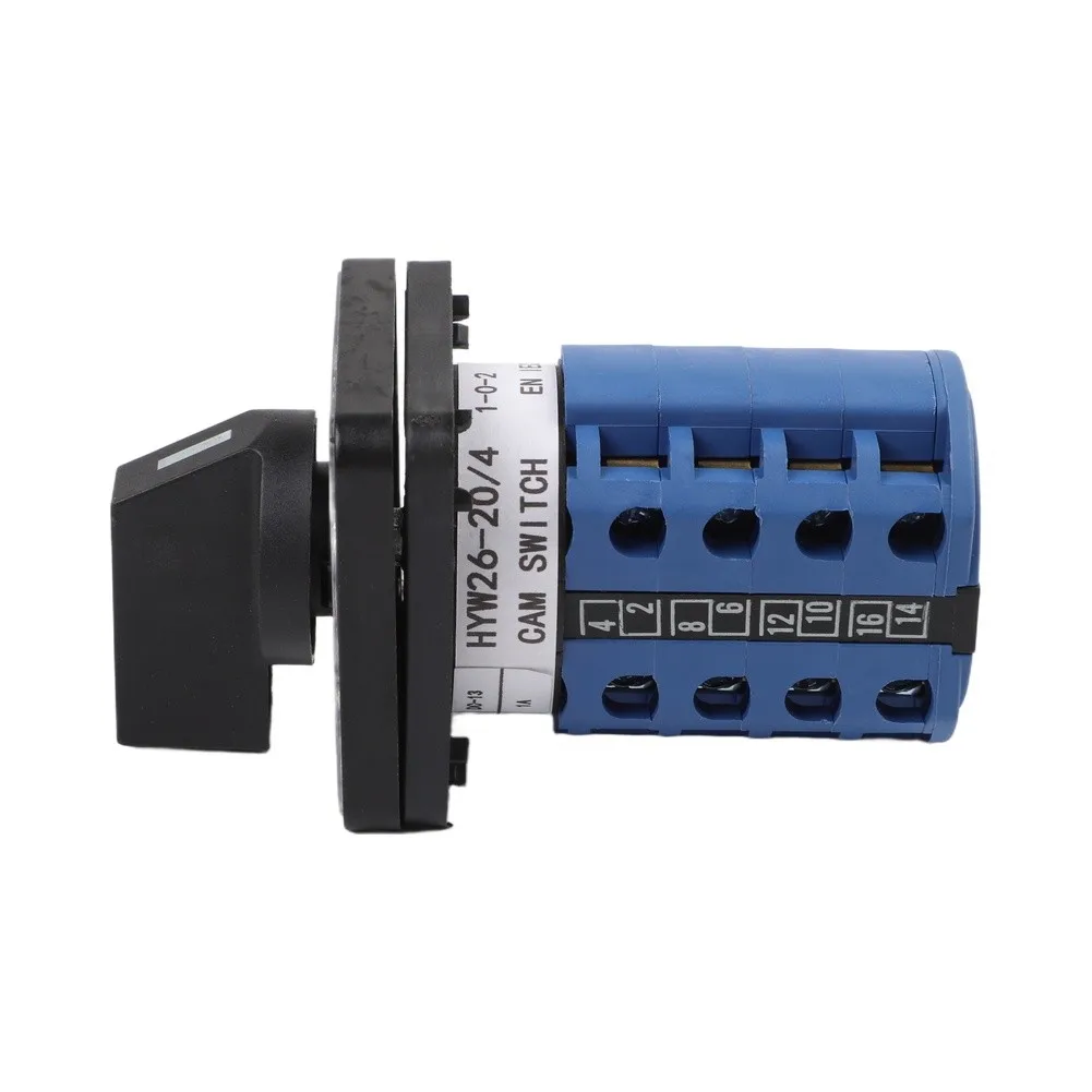 Cam Transfer Rotary Switch 660V 20A 3 Position 4 Poles 16 Terminals Designed for Electrical Equipment and CNC Machinery Controls