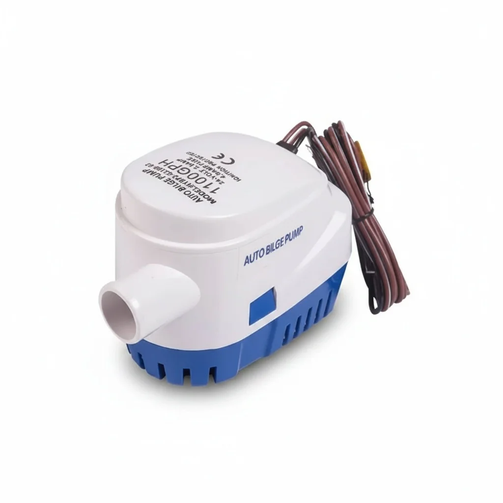 Automatic Bilge Pump, 12V 1100GPH Electric Submersible Pump with Float Switch, for Boat Yacht Marine RV Kayak, ABS, 19mm