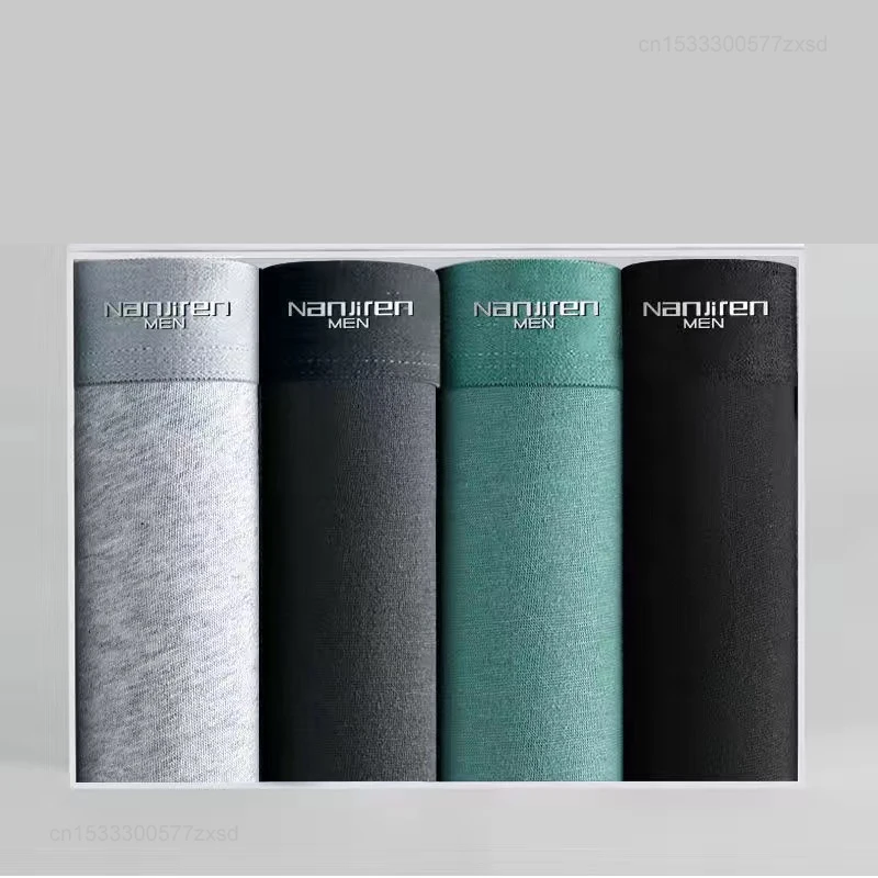 شاومي الذكور القطن العضوي ملابس داخلية رجالية غير رسمية الملاكمين تنفس رجل مضاد للجراثيم سلس مريحة عالية الجودة الرجال السراويل