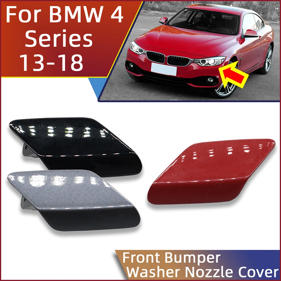 Front Car Sprayer Trim Cover Shell Headlight Washer Nozzle Cap For BMW 4 Ordinary Model F32 F33 F36 2014 2015 2016 2017 2018