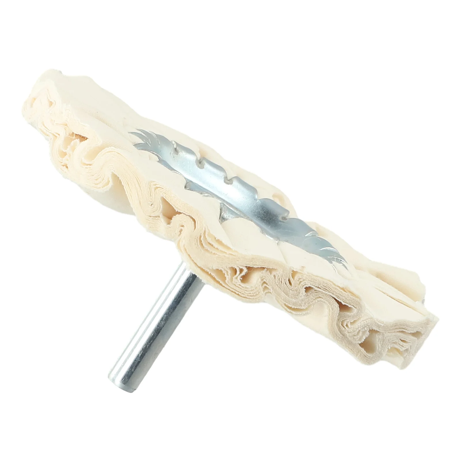 1 pz 80mm Cotone Airway Ruota di Lucidatura 3 pollici Aperto Bias Lucidatura Buffs Ruota Per Metallo Arbor Bordo Macchina per Incollaggio lavorazione del legno