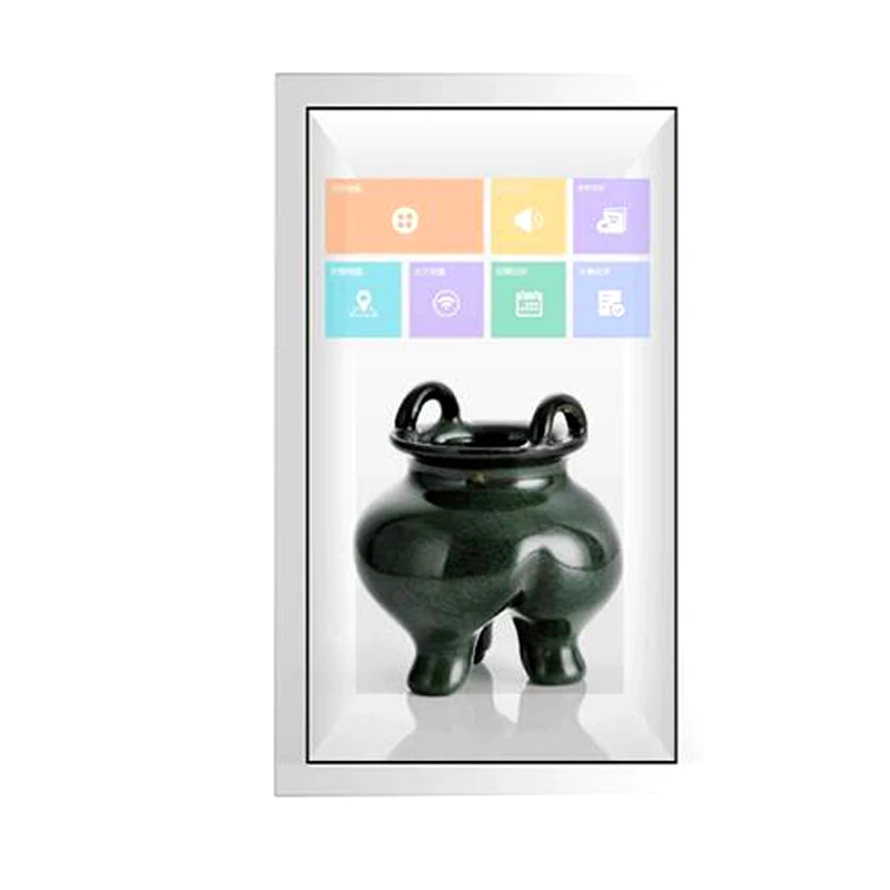32inch Transparent Screen Display Box 3D Advertising Interactive LCD Touch Screen Display Cabinet
