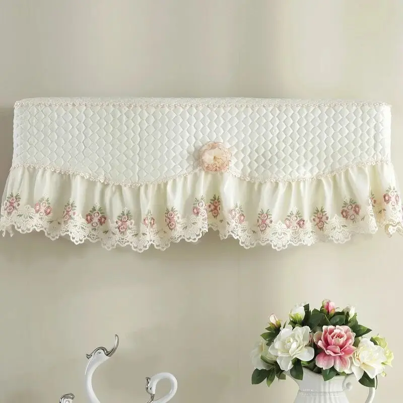 Floral Air Conditioner Covers All-inclusive Dust-proof Anti-direct Blowing Protector Dust Cover Wall Mounted  Conditioning