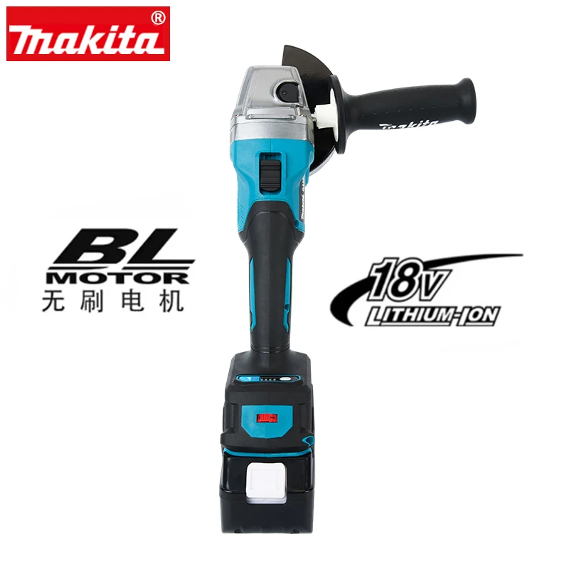 Makita Rechargeable Angle Grinder Brushless Lithium Electric Hand Mill Handheld Angle Grinder Ga036g