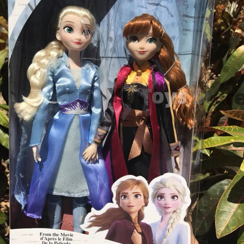 New Disney Frozen 2 Elsa Anna Figure Princess Doll Toys Snow Queen Children Toys Elsa Singing Soundmaking Doll Christmas Gift