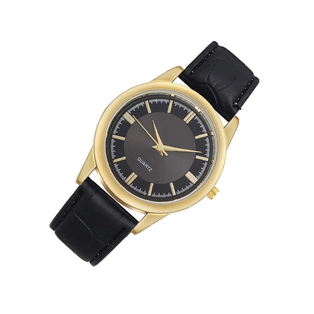 

Men Watches Premium Casual Belt Watch Stainless Steel Face Practical Business Watch for Men