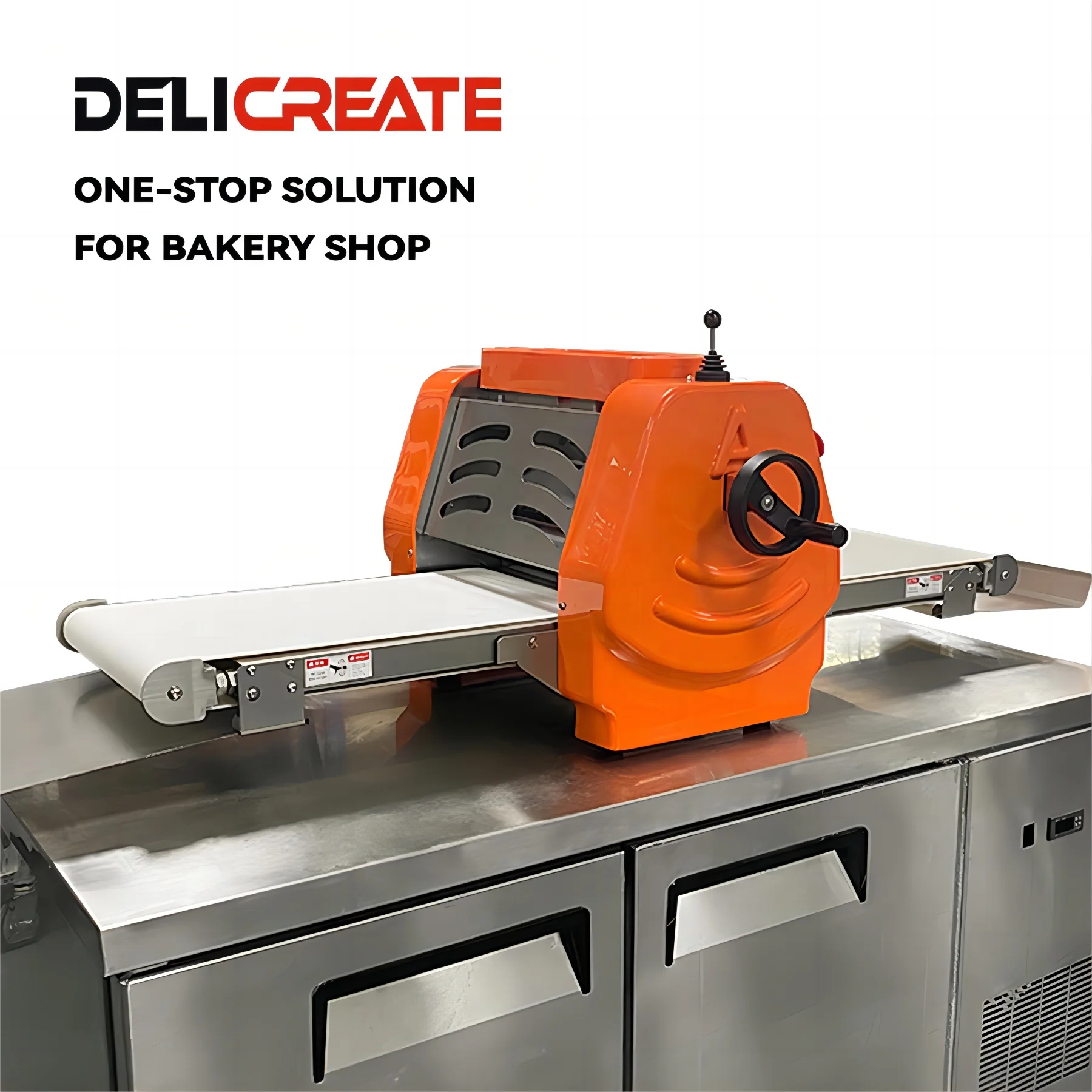 Automatic Mini Dough Sheeter Electric Pastry Pizza Flattening Machine High Efficiency Bakery Baking Equipment