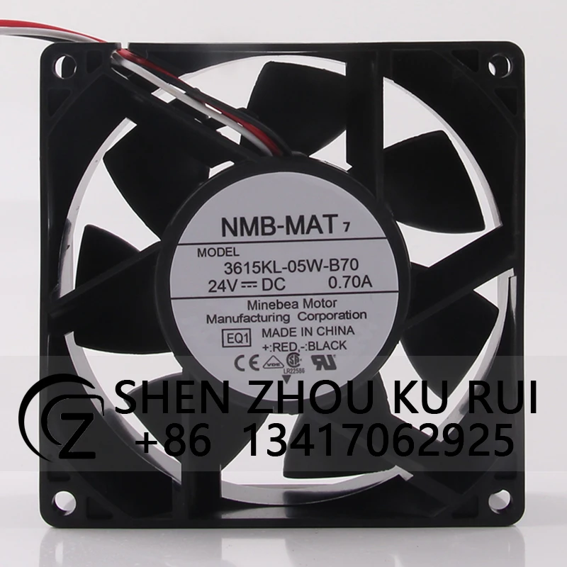 Case Cooling Fan for NMB 3615KL-05W-B70 92*92*38MM 24V 0.7A 9CM ABB Inverter Specialized ACS510/550 Inverter Fan