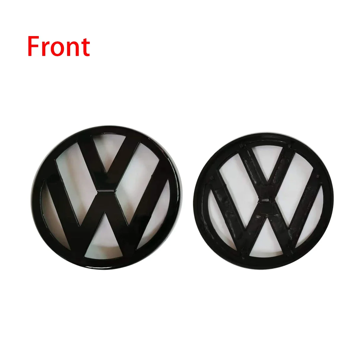Gloss Black Fit for volkswagen Golf MK4 1999-2006 116mm Front Grill Badge + 118mm Rear Trunk Lid Emblem Car Logo