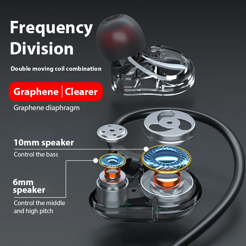 جديد رباعية النواة سماعات 9D الصوت المحيطي باس نوع C & 3.5 مللي متر داخل الأذن سماعات الحد من الضوضاء سماعات الأذن سماعة الألعاب لسامسونج #2