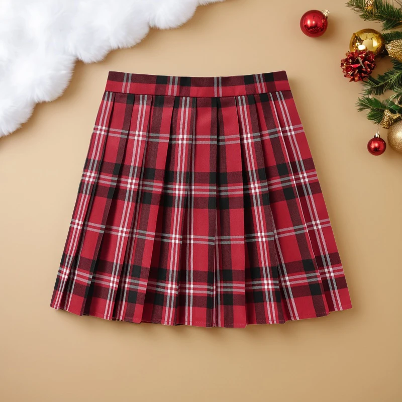 

Летняя аниме-девушка, клетчатая юбка с высокой талией, ort School orm Sle, полиэфирное волокно, большие красные ids, косплей, полет птицы