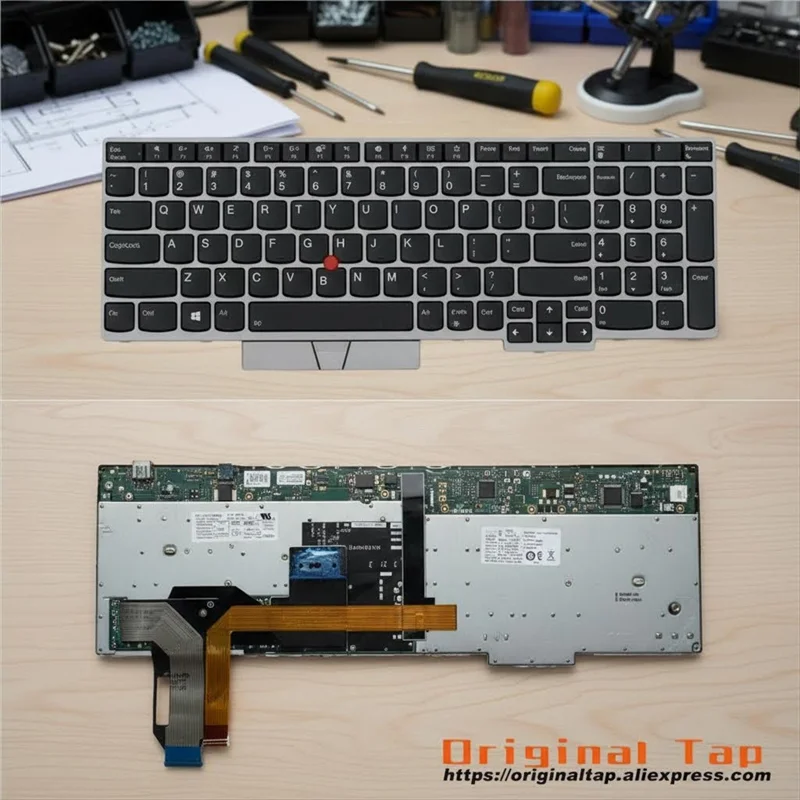 

US English Backlit Keyboard for Lenovo Thinkpad E580 E585 E590 T590 P53S L580 L590 P52 P72 P53 P73 5N20W68240 5N20W68276 5N20W68