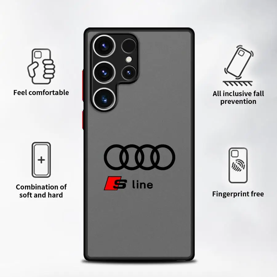 A-Audi-S Line TPU Cover Case for Samsung Galaxy S22 Plus S10+ S21 5G S23 S25 Ultra S24 Ultra S9 Plus S21 S20 FE - view 6