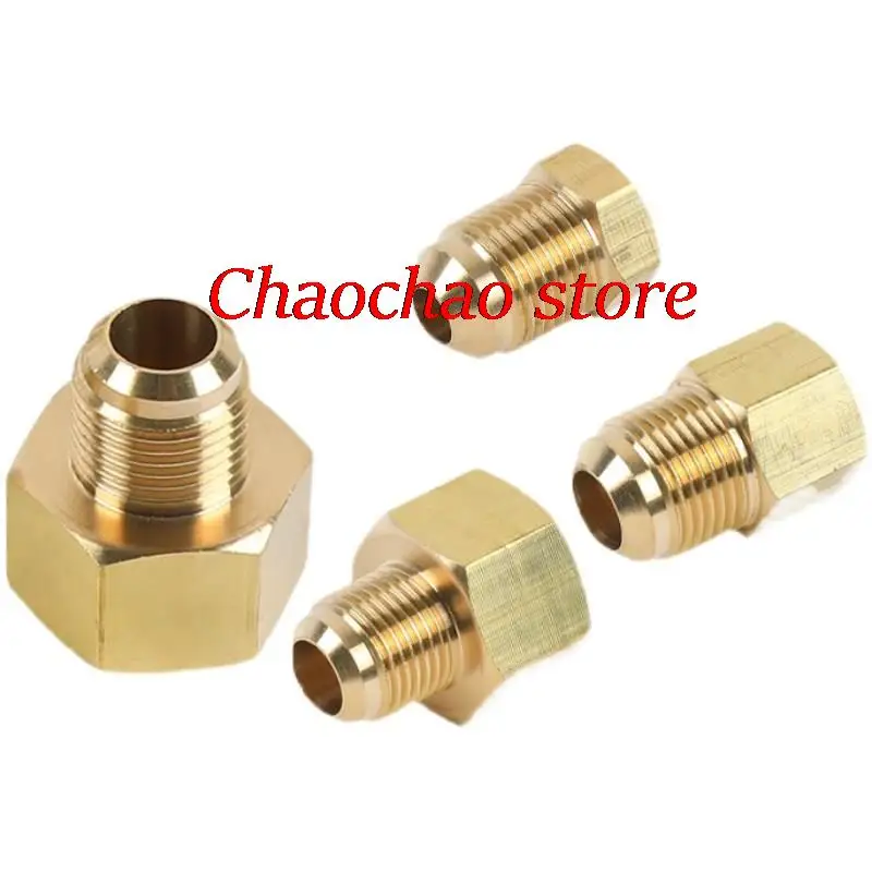 

1pc Air Conditioning Copper Tube Female-Male sae Flare Thread Tube Adapter 1/4 3/8 1/2 5/8 3/4 Reducer Joint Brass Pipe fitting