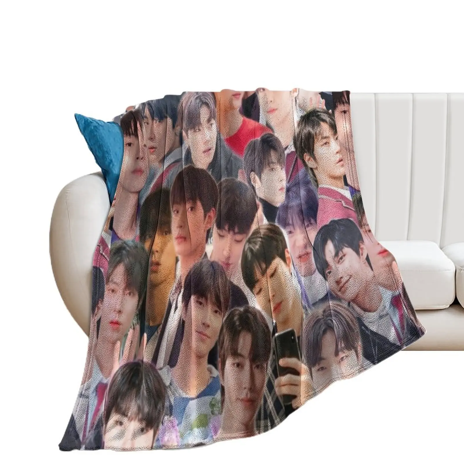 Hwang In-yeop collage Throw Blanket Designers christmas gifts Moving Multi-Purpose Blankets