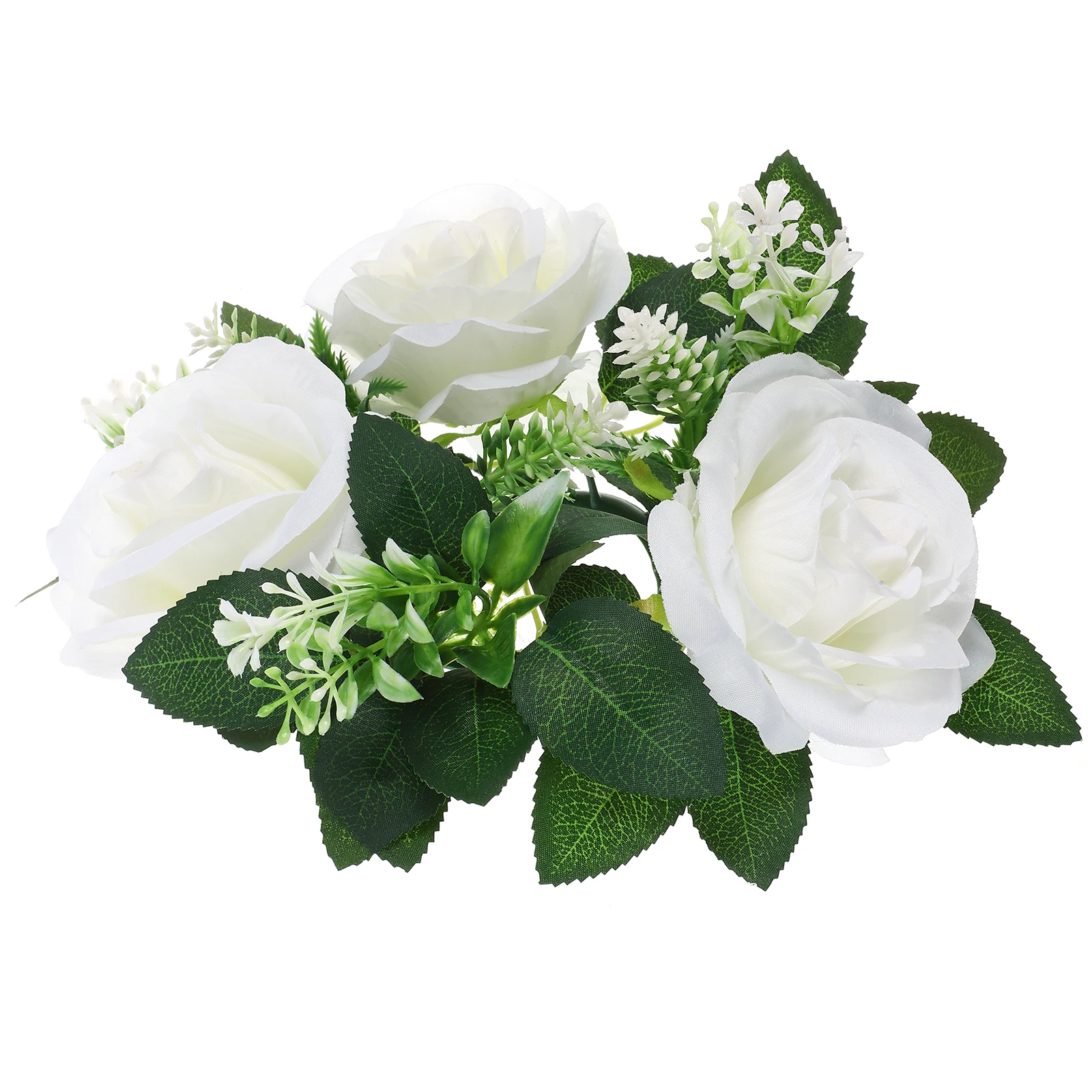 

1pcs European Style Wedding Wreath For Home Party Decor Artificial Flower Ring Floral Centerpiece Table Decoration