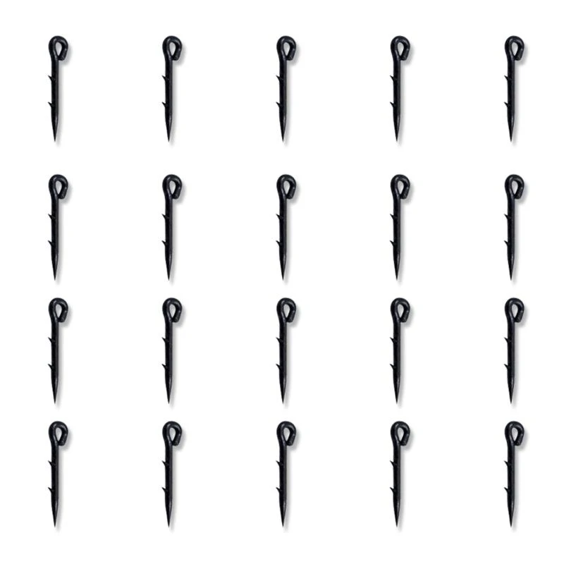 

31KC Pack of 20 Metal Baits Spikes For Carps Fishing with Barbed Hook, High Strength