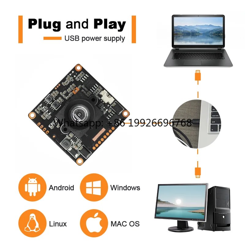 3840x2160 8MP 4K IP Camera Module H.265 H.264 ONVIF 2.6 | 1/2.9