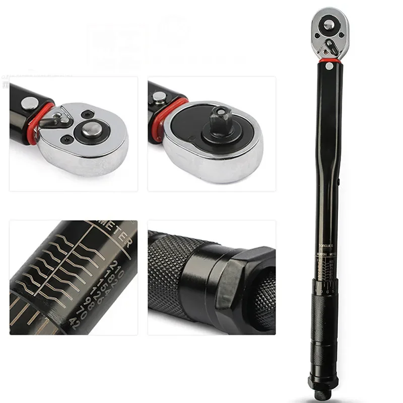Imagem -02 - Bicicleta Torque Wrench Key 560nm Ratchet Spanner Automotive Repair Tool Ajustável Oficina Ferramenta Mecânica Dinamômetro