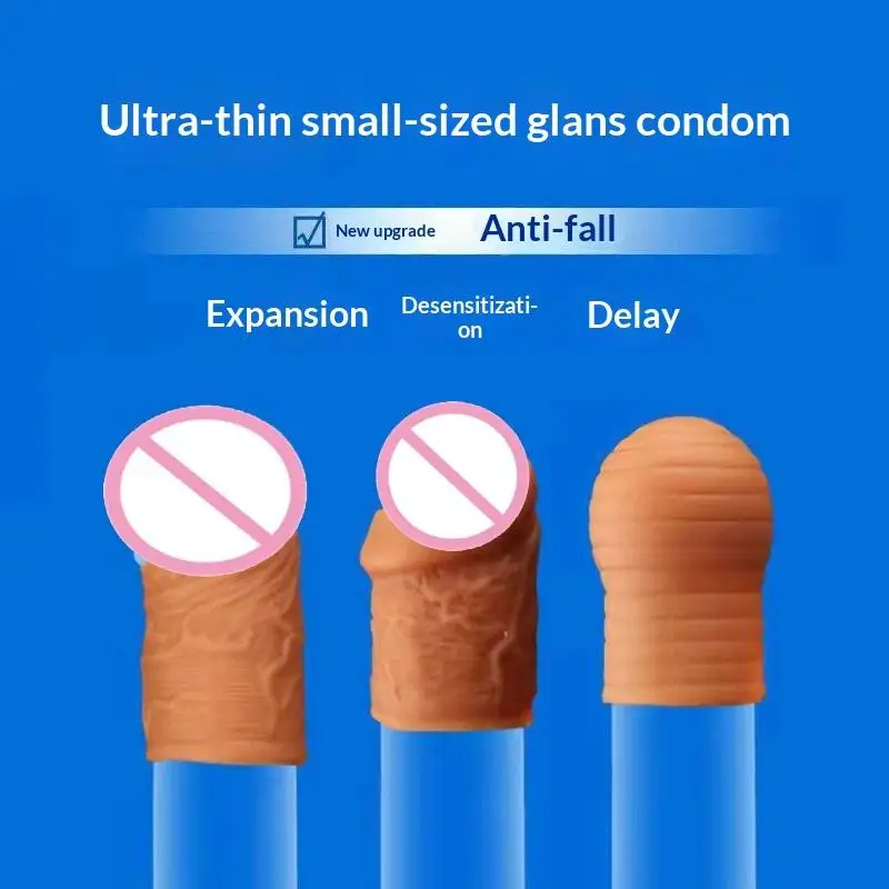 *1/3Pcs Silicone Cock Ring Sex Toys For Men Penis Enlargement Glans Foreskin Rings Male Chastity Cage Penis Massage Lock Delay - view 2