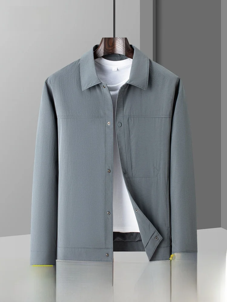 

Snow Flying 2026 Summer New Men's Jacket Simple Fashion Versatile Casual Outerwear Business Casual Administrative Style