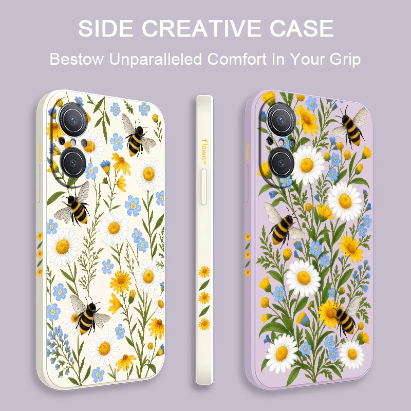 Bee Pattern Phone Case For Huawei Y9 Prime Y7 Pro 2019 Y7A Y9S Nova 6 9 SE 8i 5T 3i P20 P30 P40 Lite E P Smart Z Plus Soft Funda - view 2