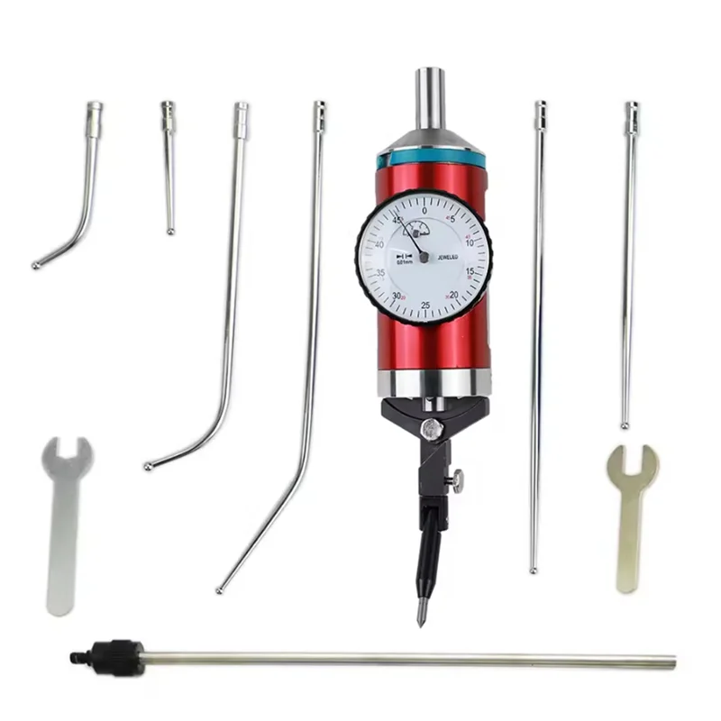 ABKY-Coaxial Centering Dial Test Indicator Set 0-3Mm Center Finder Milling Tool 0.01Mm Accuracy With Wooden Box Measuring