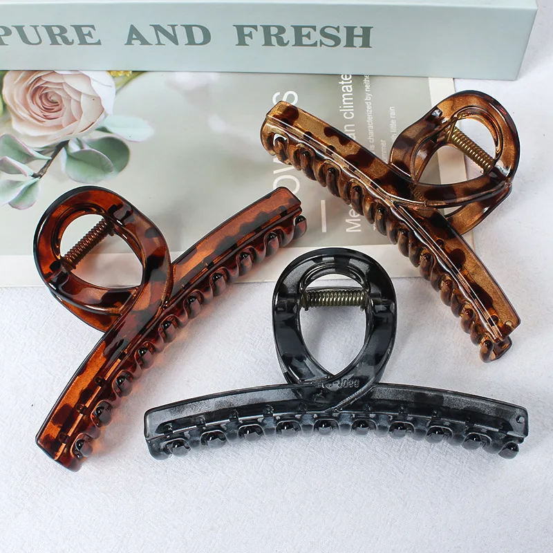 

Jumbo Acrylic Hair Claw 2025 New Design Extra Hold for Thick Hair Back Bun Minimalist Vintage Clip Non-Slide Accessory