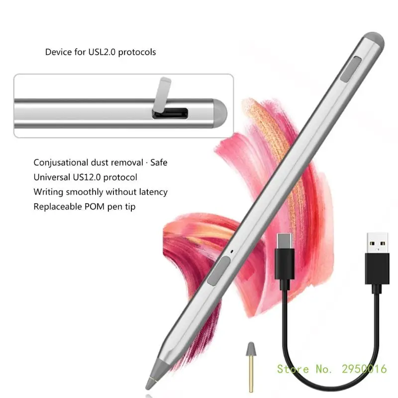 Responsive Touch Pen USI 2.0 Pen for Chromebook Extended Usage Time, Accurate Writing AntiScratch Tip Pen