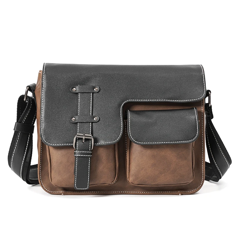 2023 New Retro Messenger Bag Korean Men's Bag Casual Shoulder Bag Crossbody Bag Casual Backpack Fashion Men's Bag