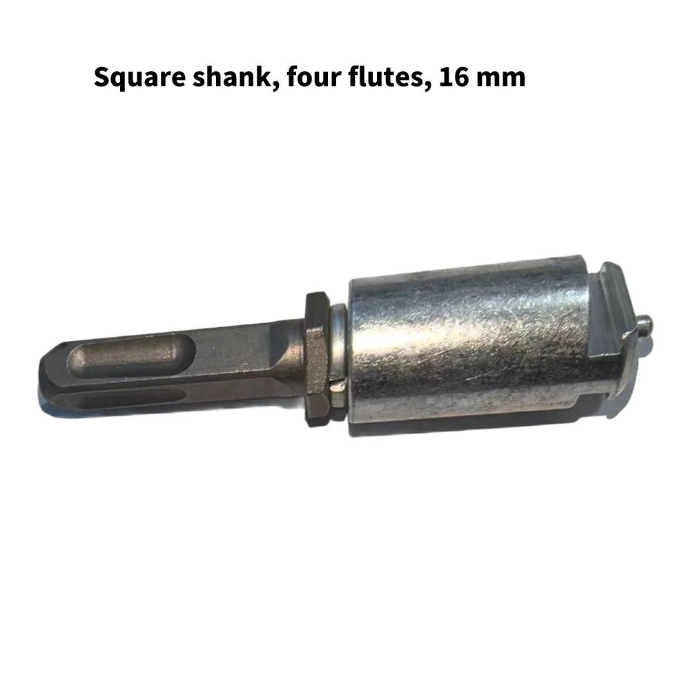 Electric Hammer Link Rod-Adapter 16mm22mm Square Handle Four Pits Round Drain Snake Spring Rod Unclogging Plunger Connector