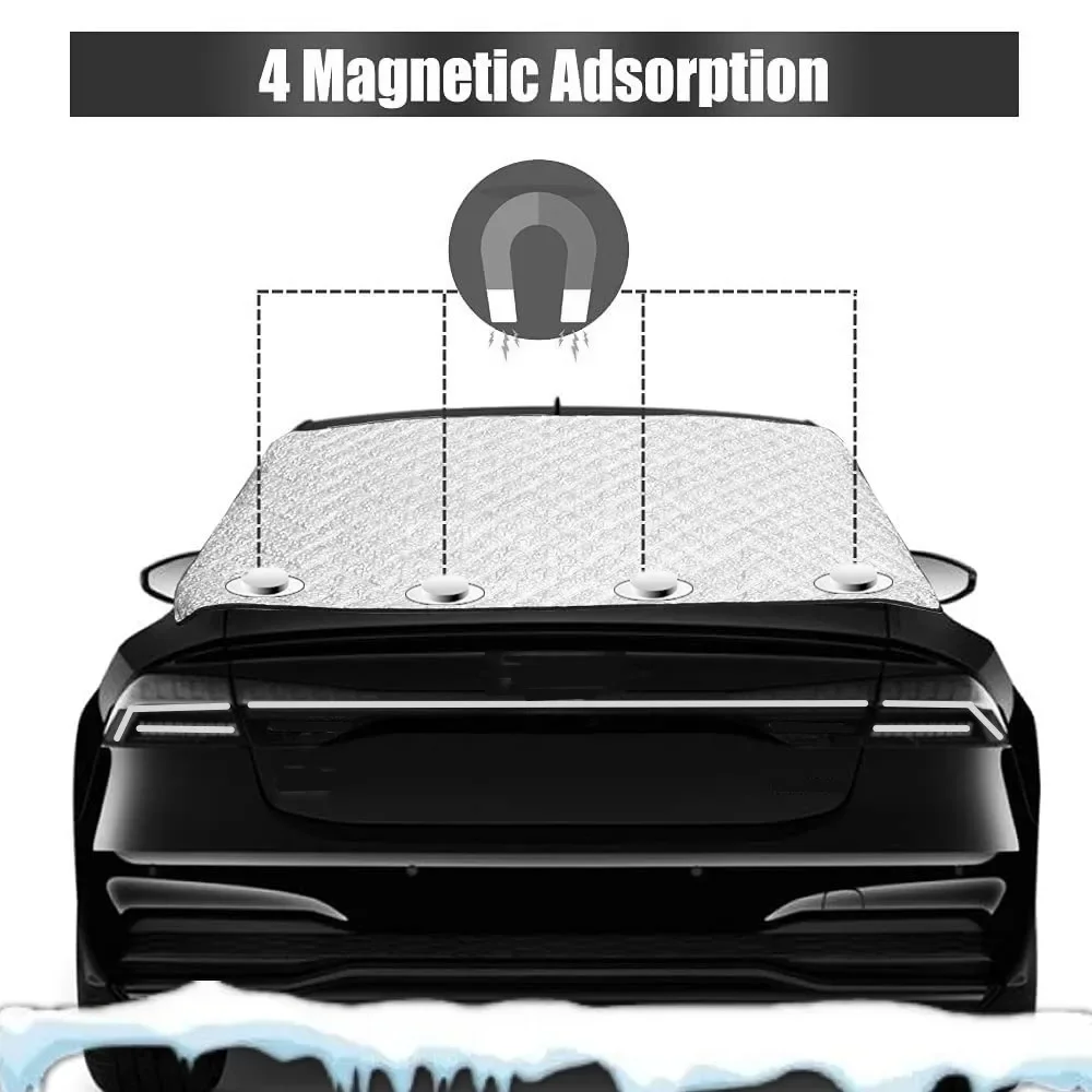 غطاء خلفي مقاوم للرياح لثلج السيارة ، 4 طبقات ، مضاد للشمس ، أشعة فوق بفوق بالهواء فوق بالهواء ، مضاد للخصوصية