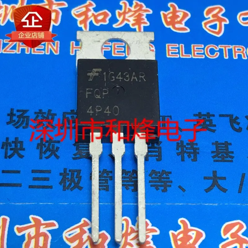 5PCS FQP4P40  TO-220 -3.5A -400V  In stock, can be purchased directly from Shenzhen Huayi Electronics