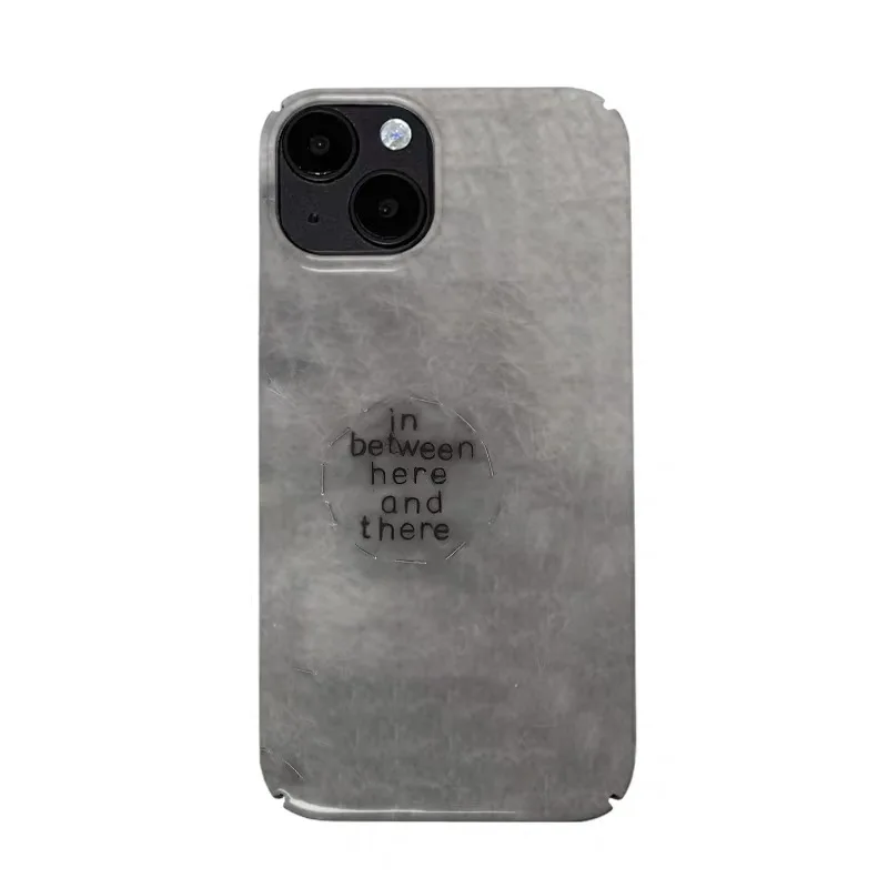 

Ins Retro Gray Letters Phone Case for IPHONE 17 Air 16E 15 PROMAX 14 Plus 13 12 MINI 11 PRO 16Plus XR XS MAX Acrylic Phone Cover