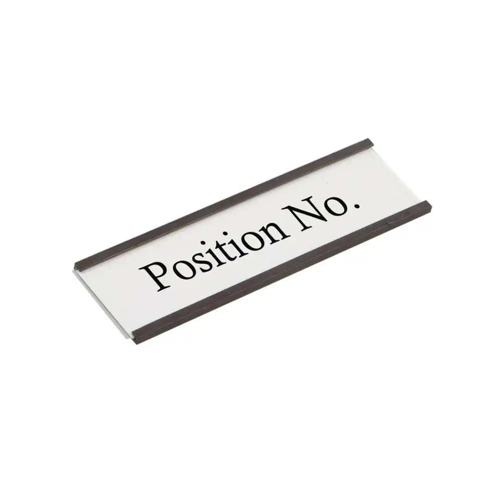 30pcs 76x25mm With Pvc Paper C-profile Magnetic Label Holder Channel Magnet C Shape Magnetic Label