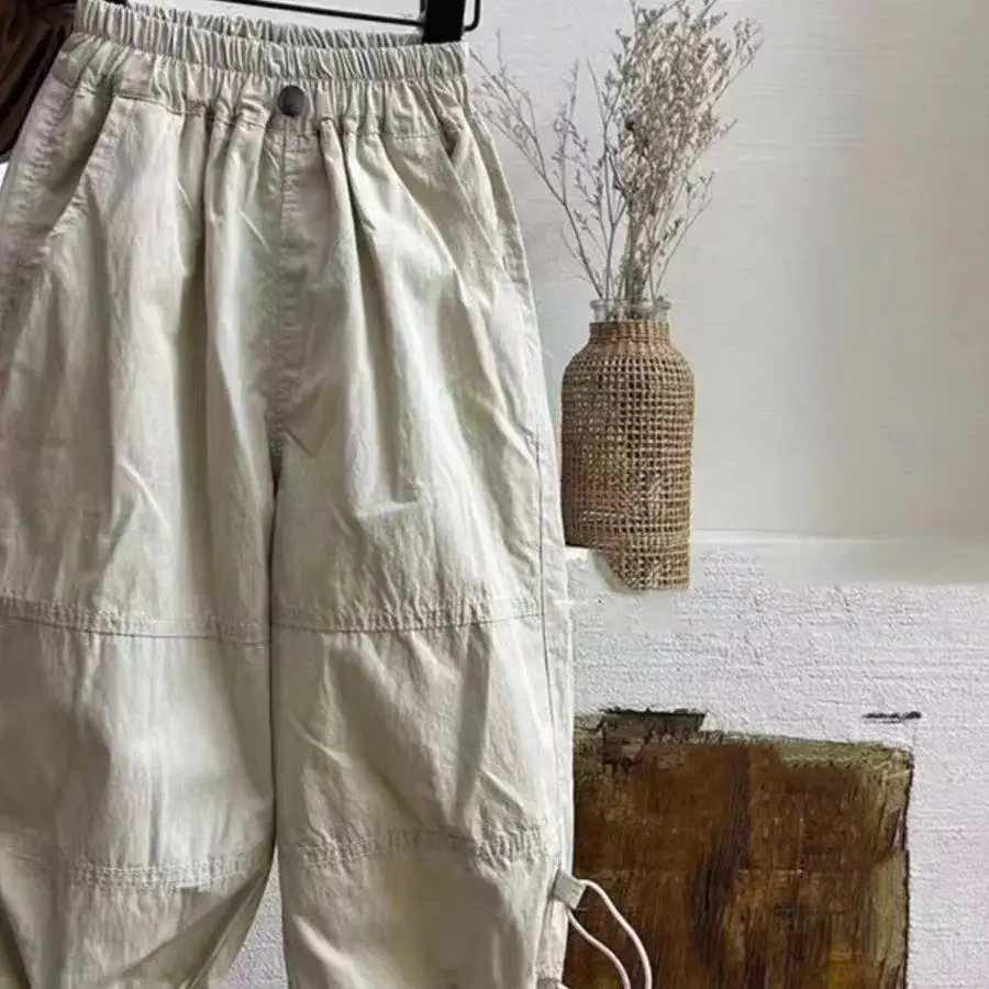 Pantaloni per bambini pantaloni sottili estivi per ragazzi nuovi pantaloni bambini moda coreana Cool bello 2024 elastico in vita semplice