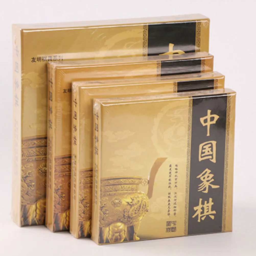 3D Chinese Chess Resin High-End Beige Educational Game Set Perfect for Home Office Intelligence