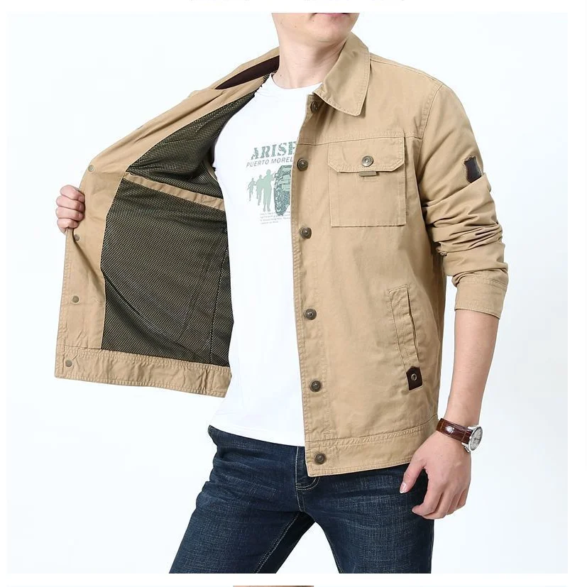 

Men's Tactics Jackets Spring Autumn Jacket Men Cotton Windbreaker Clothes New Mens Bomber Coat Military Man Cargo Casual Jacket