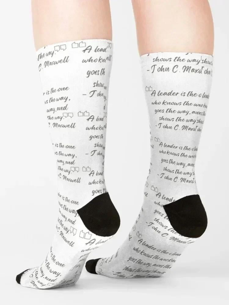 Quotes on leadership Socks New year's short kawaii christmas gift Boy Child Socks Women's