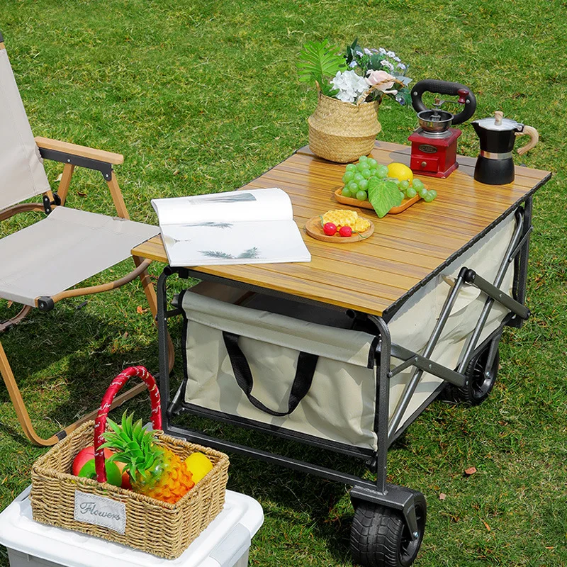 

150Kg Oversized Capacity Camper Picnic Portable Folding Storage Outdoor Stall 600D Oxford High Density High Carbon Steel Trailer