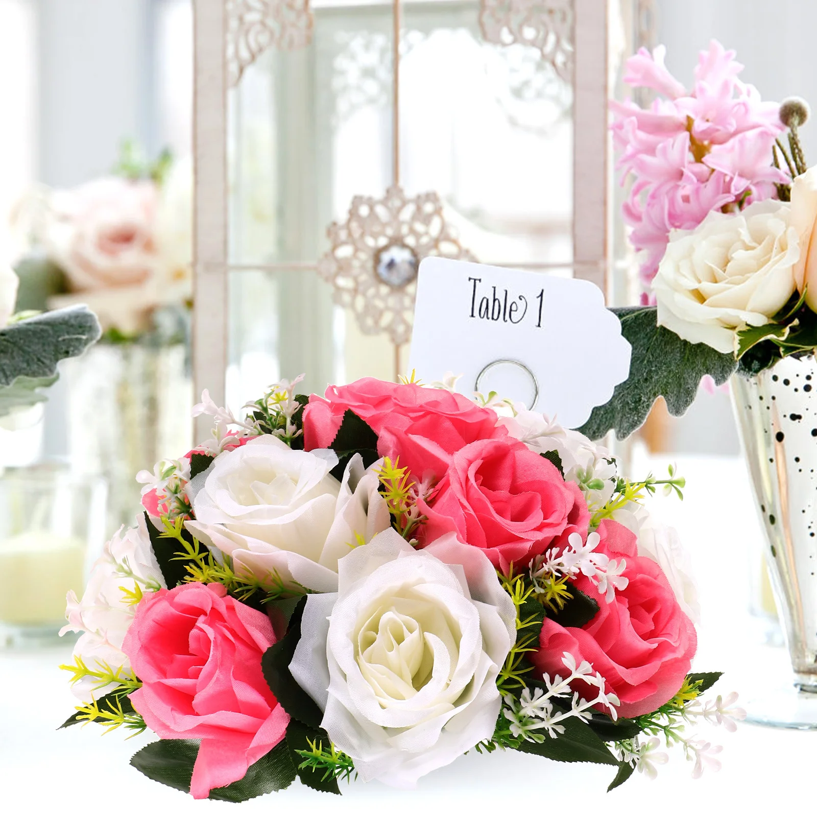 

Decorate Artificial Rose Bride Flower Flowers Lace Decorative Fake for Decoration