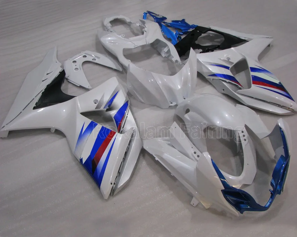 K9 GSXR1000 09-16 Motorbike Fairing For Suzuki GSX-R1000 2009-2016 Blue & White Bodyworks Fairings (Injection Molding)