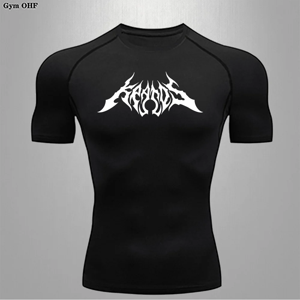 Men's T-shirt Short Sleeve Breathable Tee Bodybuilding Weightlifting Training Men's Clothing Soft Milk Silk Workout Tee Gym Tops