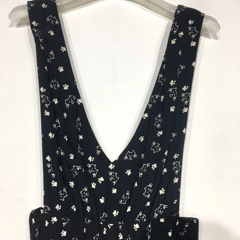 패셔너블 원피스 D95949 하이웨이스트 롱 팬츠 브랜드 여성복 가을 컬렉션 레귤러 얇은