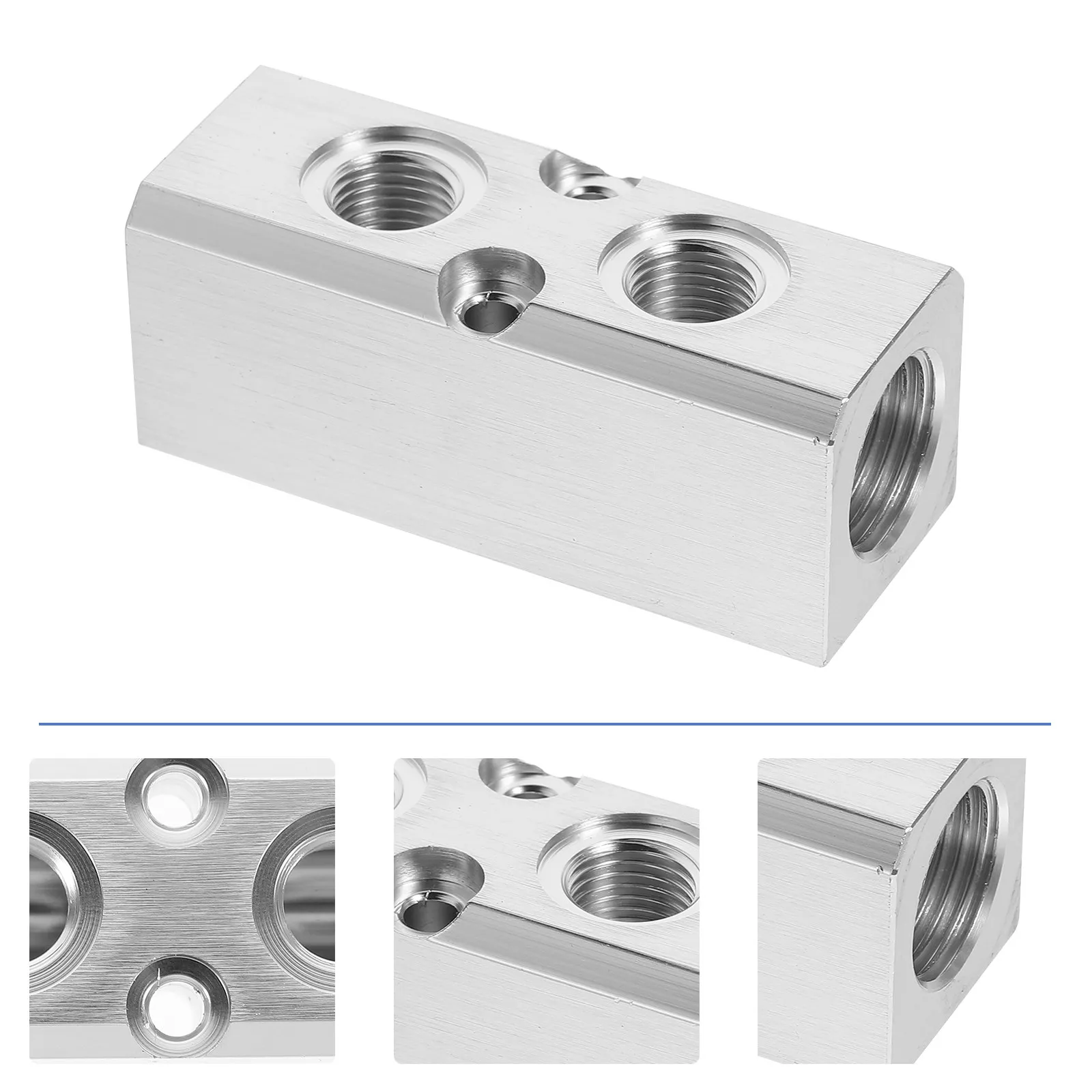 1Pcs Multiport Air Manifold Block Pneumatic Distribution Fitting for Air Pumps Compressors Engineering Pipeline Branch Reliable