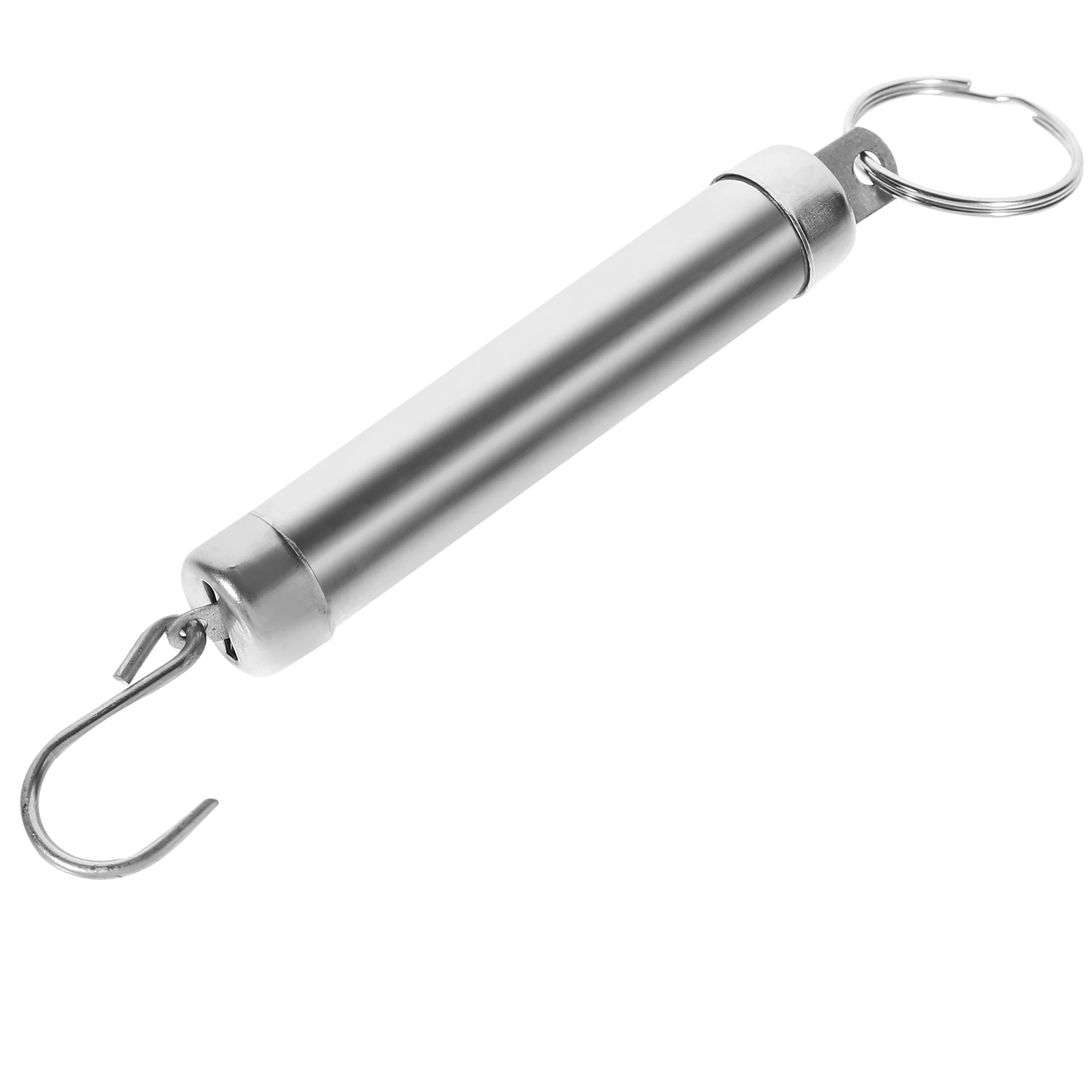 

Silver Mechanical Spring 5kg Portable Kitchen Hook Scale for Luggage Fishing Travel Suitcase Weight Bag