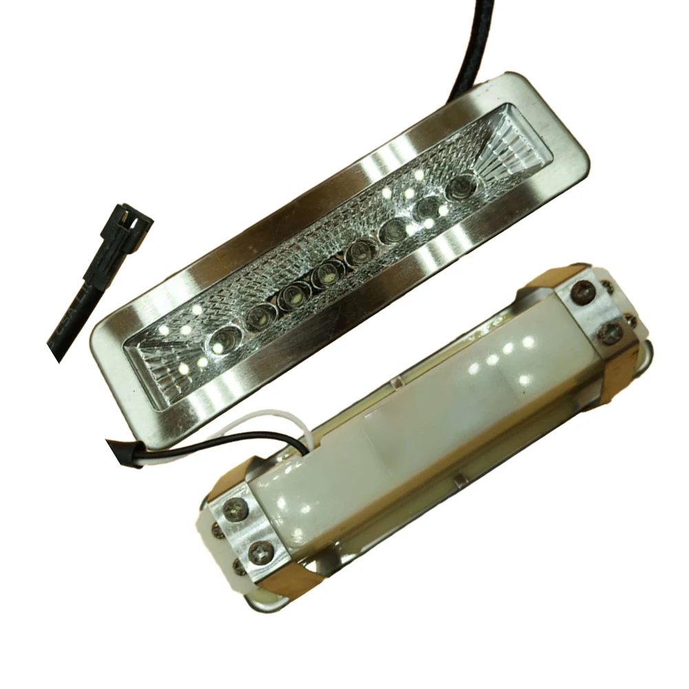 LED Light Panel for Stoves and Range Hoods 12V 220V Square 12x3.3cm 1.5W Metal Design for Kitchen Lighting Upgrade