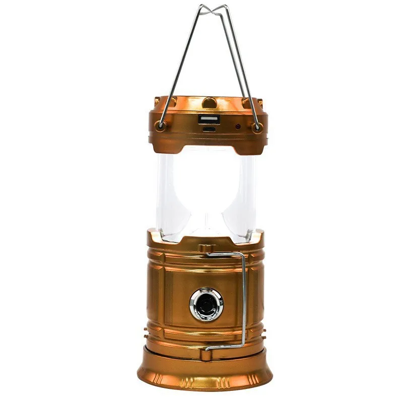 Solar Multi-Functional Lantern Portable Camping Lamp Outdoor Lighting Tent Light Emergency Flashlight for Camping