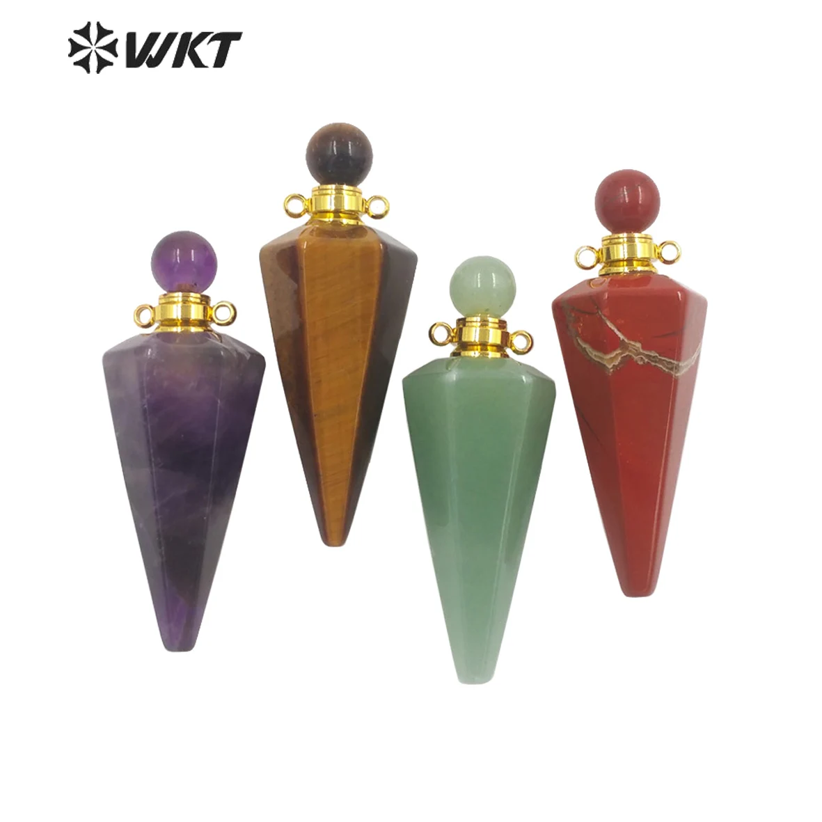 

WT-P1842 WKT 2022 NEW SALE Retro Perfume Bottle Gemstone Pendant Lady Pendant Nice Style Party Pendant Gold-Plate Pendant